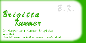 brigitta kummer business card